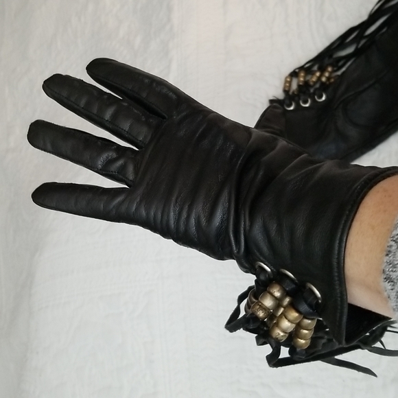 Leather Vintage  Gloves - Picture 5 of 7
